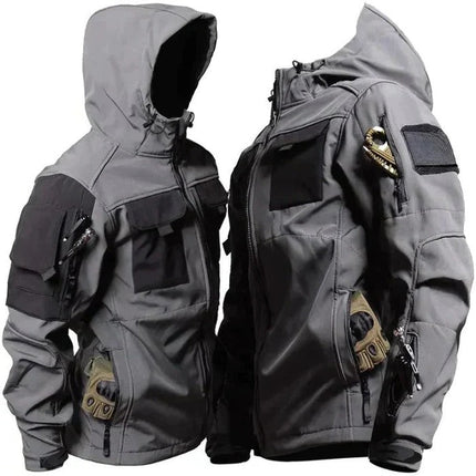 Windbreaker Jacket for Men and Women, Mens Windbreaker with Multiple Pockets, Tactical Work Jacket for Hiking – image 4