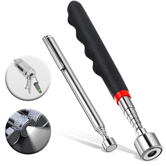 Magnetic Pickup Tool Telescoping, Magnetic Pick Up Tool with Pocket Clip, Extendable Telescoping Magnet Grabber Tool
