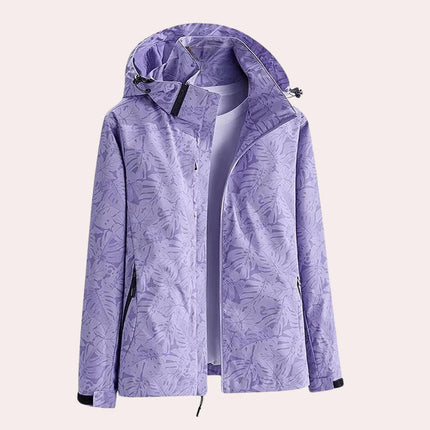 Womens Jacket with Detachable Hood, Breathable Camo Coat with Pockets – image 9