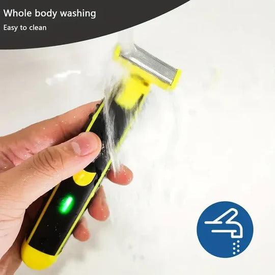 Tuzwa Electric Shaver for Men – Rechargeable Shaver & Trimmer with Wet & Dry Use, 700mAh Battery, 60-Min Runtime & USB Charging