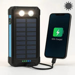 Tuzwa 30,000mAh Solar Power Bank – Portable USB Battery Charger with Solar Charging, Multiple USB Outputs & Water-Resistant Outdoor Design