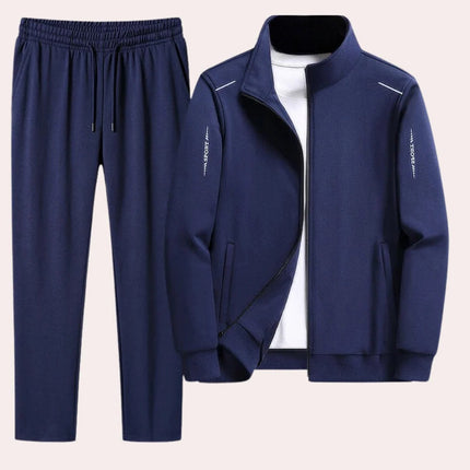 Mens Tracksuit, Two Piece Tracksuit with Stand Collar Jacket and Elasticated Cuffs – image 5