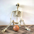 Life Size Halloween Skeleton, Skeleton Halloween Decor with Posable Joints, Outdoor Skeleton Decoration, Halloween Props