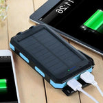 Tuzwa 30,000mAh Solar Power Bank – Portable USB Battery Charger with Solar Charging, Multiple USB Outputs & Water-Resistant Outdoor Design