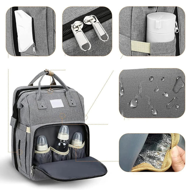 Diaper Bag Backpack with USB Charging Port, Parent Backpack (2)