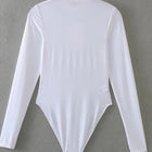 Long Sleeve Bodysuit for Women, Womens Turtleneck Bodysuit – image 4