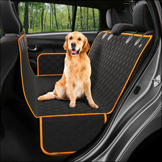 Dog Backseat Extender Hard Bottom, Car Seat Extender for Dogs with Side Walls