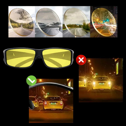 Night Driving Glasses, Anti Glare Driving Glasses Fit Over Prescription – image 7