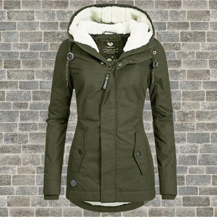Hooded Coat for Women, Plus Size Coat with Detachable Hood and Pockets – image 4