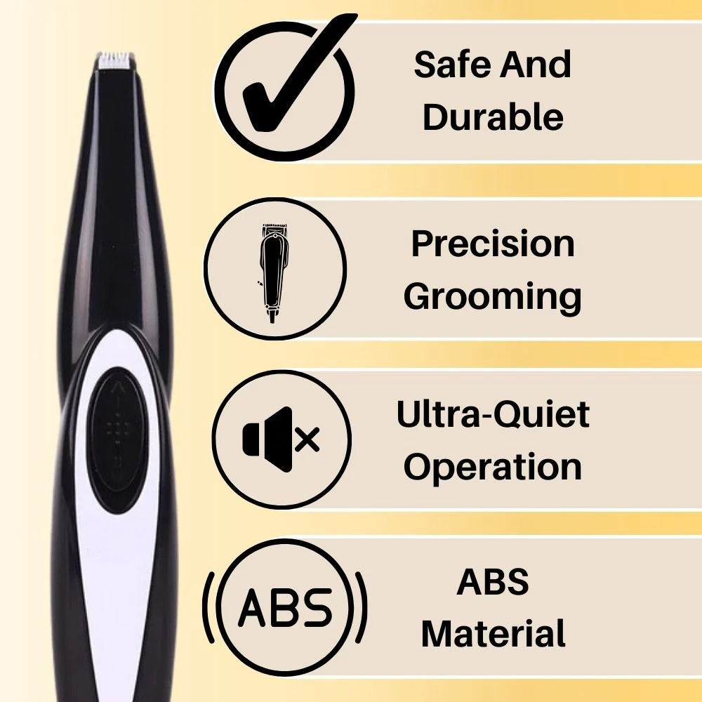 Tuzwa Cordless Pet Grooming Clippers – Rechargeable Low-Noise Hair Trimmer with Safety Blade for Pet Coat Trimming