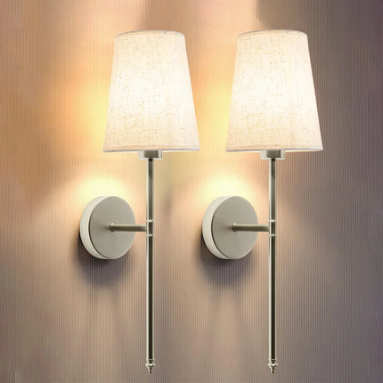 Wall Sconces Set of 2, Battery Operated Wall Sconces with RGB Colors – image 4