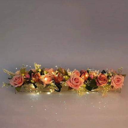 Flower Vases, Clear Acrylic Flower Vase with 12 Holes