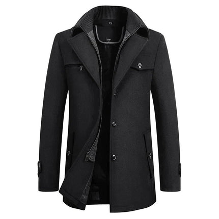 Waterproof Winter Business Coat for Men, Water Resistant Warm Casual to Semi Formal Jacket in Sizes Small to 3XL