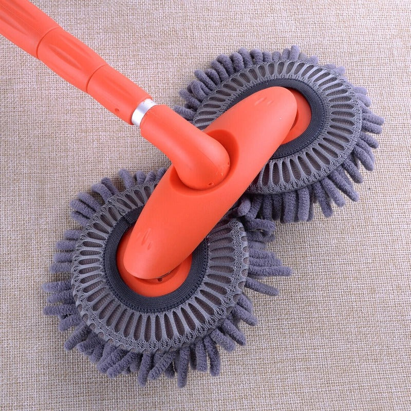 Tuzwa Car Wash Brush – 360° Rotating Head Vehicle Cleaning Brush with Long Detachable Handle for Exterior Car Washing