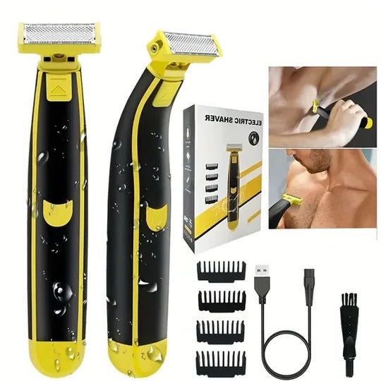 Tuzwa Electric Shaver for Men – Rechargeable Shaver & Trimmer with Wet & Dry Use, 700mAh Battery, 60-Min Runtime & USB Charging