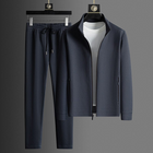 Mens Tracksuit, Leisure Suit for Men in Stretch Lycra, Sporty Mens Matching Set for Gym and Everyday Wear