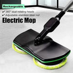 Tuzwa Cordless Electric Spin Mop – Rechargeable Floor Cleaner with Rotating Scrubber Heads, 40–50 Min Runtime & 180° Adjustable Head