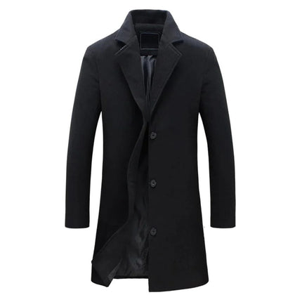Long Winter Coat for Men, Warm Mens Coat