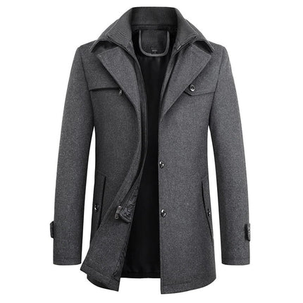Waterproof Winter Business Coat for Men, Water Resistant Warm Casual to Semi Formal Jacket in Sizes Small to 3XL