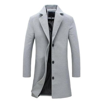 Long Winter Coat for Men, Mens Overcoat
