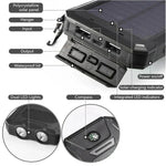 Tuzwa 30,000mAh Solar Power Bank – Portable USB Battery Charger with Solar Charging, Multiple USB Outputs & Water-Resistant Outdoor Design