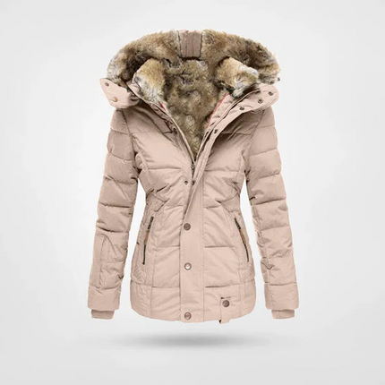 Warm Winter Jacket with Soft Fleece Lining and Lined Hood, Four Pocket Hooded Coat in Black, Green, Red, Blue and Pink, S to 4XL