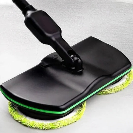 Tuzwa Cordless Electric Spin Mop – Rechargeable Floor Cleaner with Rotating Scrubber Heads, 40–50 Min Runtime & 180° Adjustable Head