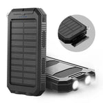Tuzwa 30,000mAh Solar Power Bank – Portable USB Battery Charger with Solar Charging, Multiple USB Outputs & Water-Resistant Outdoor Design