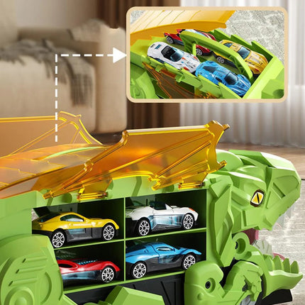 Dinosaur Toy Truck with 8 Cars, Fine Motor Skills Toy