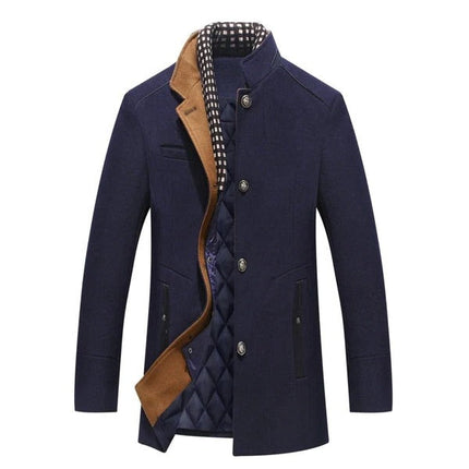 Pure Wool Topcoat, Classic Silhouette