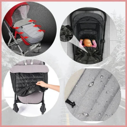 Stroller Footmuff, Machine Washable Stroller Cover for Winter – image 11