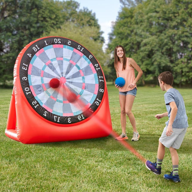 Giant Inflatable Soccer Dartboard for Kids and Adults, Giant Yard Game, Family Outdoor Game, Backyard Party Game