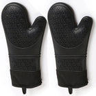 Heat Resistant Cooking Gloves, Long Oven Gloves with Forearm Protection, Grilling Gloves for Oven and Grill