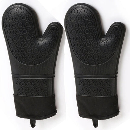 Heat Resistant Cooking Gloves, Long Oven Gloves with Forearm Protection, Grilling Gloves for Oven and Grill