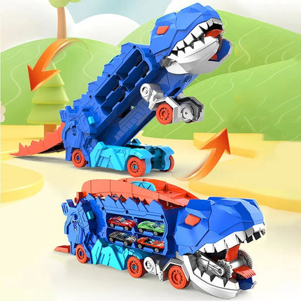 Dinosaur Toy Truck with 8 Cars, Non-Toxic ABS – image 6