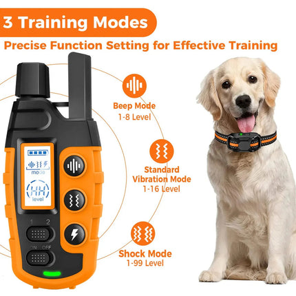 E Collar for Dogs with Remote, Shock Collar for Barking Dogs 3300 ft Range