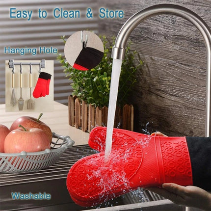 Heat Resistant Cooking Gloves, Grilling Gloves for Oven and Grill – image 7