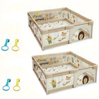 Baby Playpen Large with Animal Print Panels, Infant Playpen for Indoor and Outdoor Play, Toddler Play Yard for Babies (2)