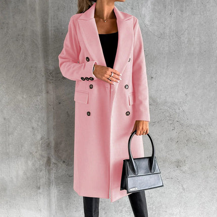 Winter Coat for Women, Warm Lined Long Sleeve Dress Coat for Work and Evening, Sizes S to 3XL, 6 Colors