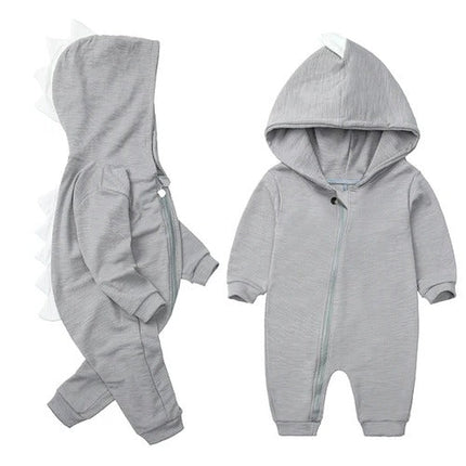 Infant Onesie with Hood, Soft Cotton Baby Clothing