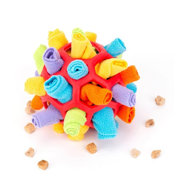 Fabric Dog Toy for Foraging and Treat Hiding