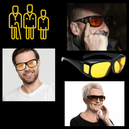 Night Driving Glasses, Polarized Anti Glare Glasses with Orange Lenses – image 6