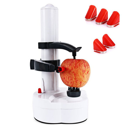 Electric Peeler for Fruit and Vegetable, Stainless Steel Vegetable Peeler with 2 Spare Blades, Kitchen Gadget