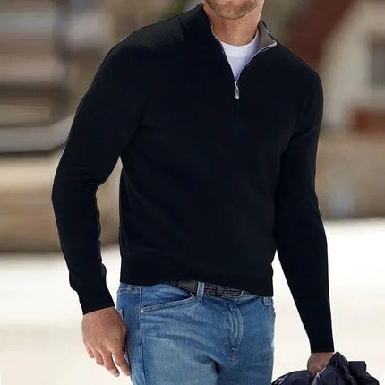 Mens Cashmere Sweater, Knit Sweater for Fall and Winter Casual Wear – image 9