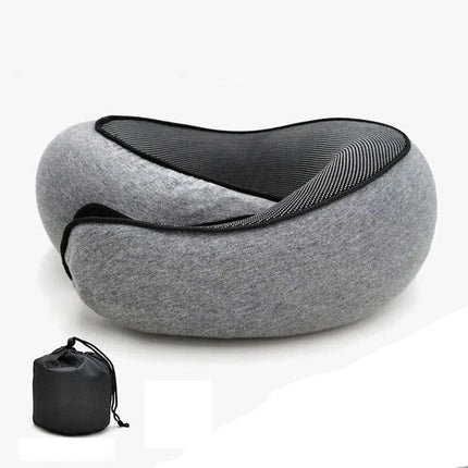Memory Foam Pillow for Travel, U Shaped Neck Pillow with Chin Support – image 4