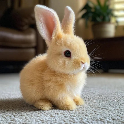 Bunny Toy, Interactive Plush Toy That Hops and Wiggles Ears, Realistic Motorized Bunny, Cuddly Stuffed Bunny Gift