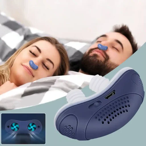 Anti Snoring Device, Rechargeable Micro CPAP Machine for Snoring and Sleep Apnea, Cordless CPAP Without Mask for Travel