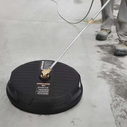 Pressure Washer Surface Cleaner 15 Inch, Power Washer Surface Cleaner with 2 Extension Wands