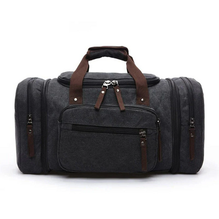 Canvas Travel Bag, Canvas Weekender Bag for Multi Day Trips