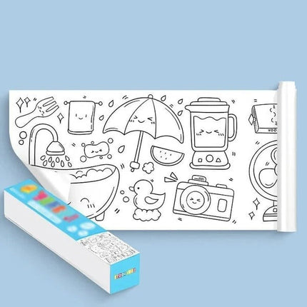 Children's Drawing Roll, Kids Painting Roll with Dinosaur and Princess Themes